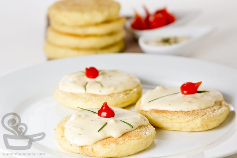 bolinhos de batatas no forno