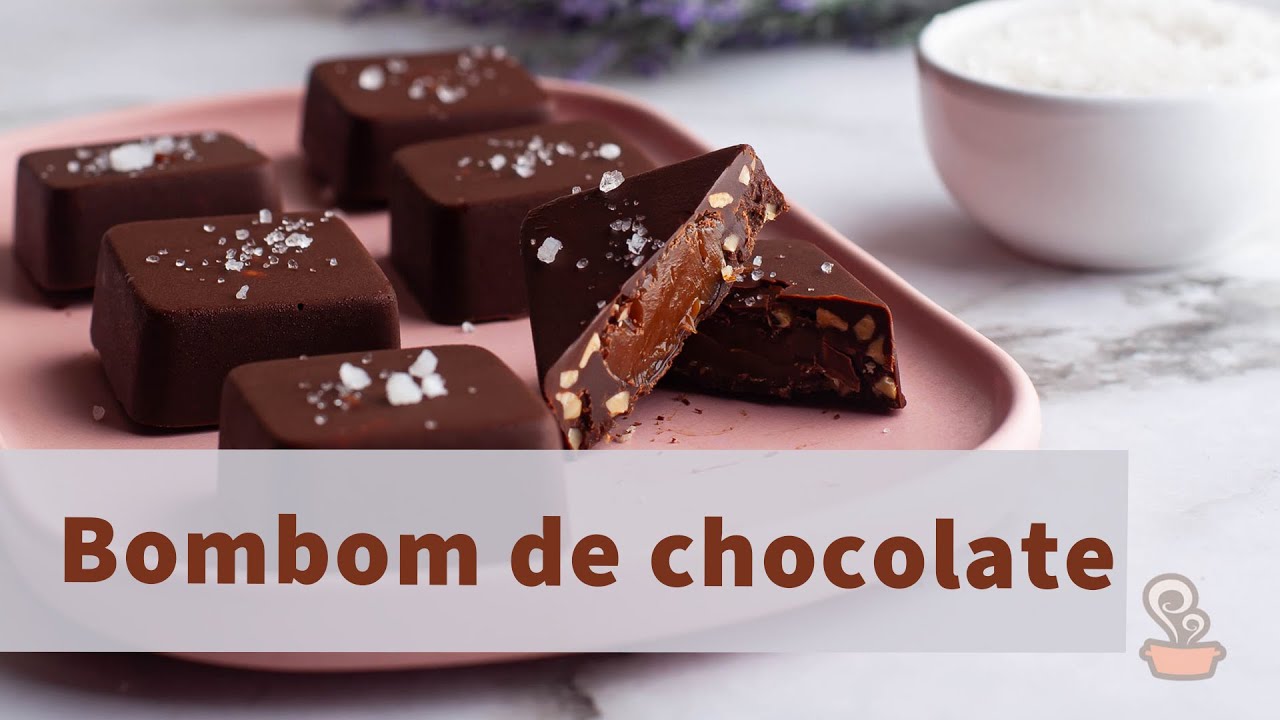 Bombom caseiro recheado muito fácil de fazer