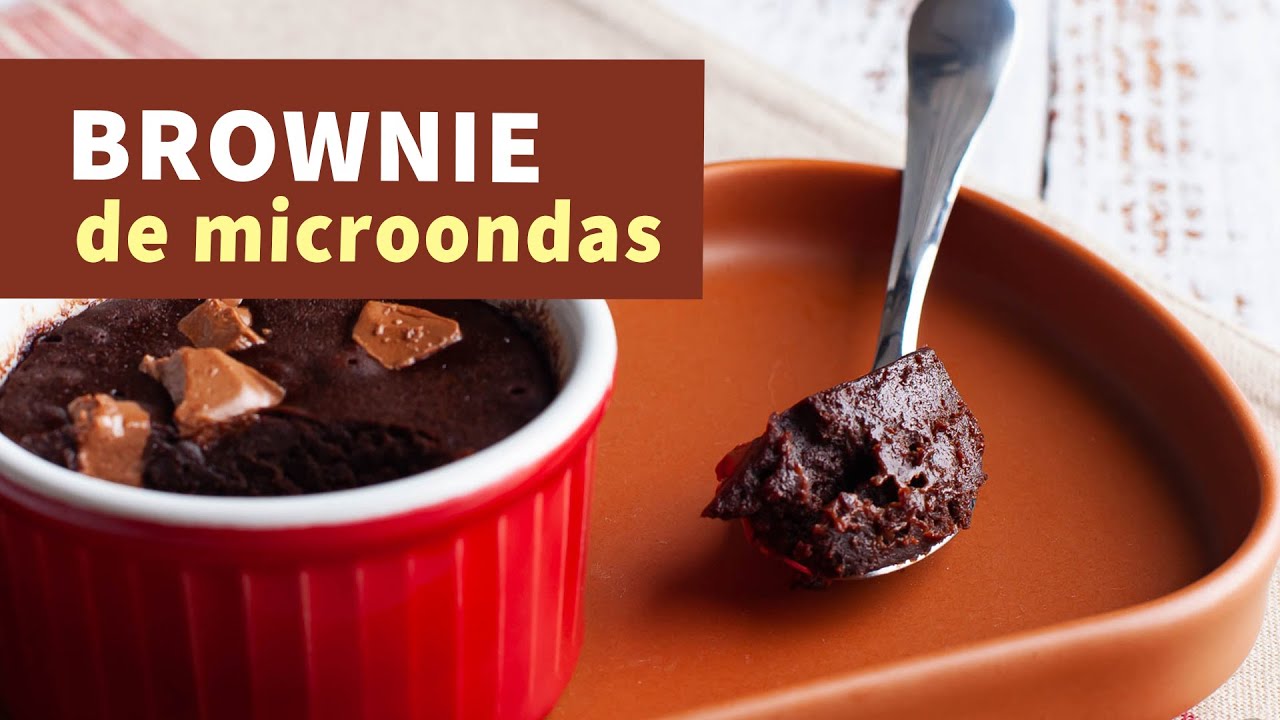 Brownie de micro-ondas em 1 minuto: Receita rápida e fácil!