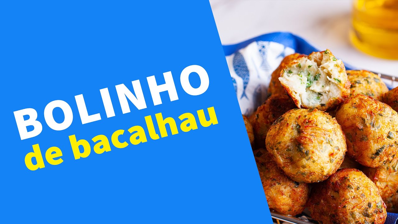 Bolinho de bacalhau feito em casa - receita super fácil