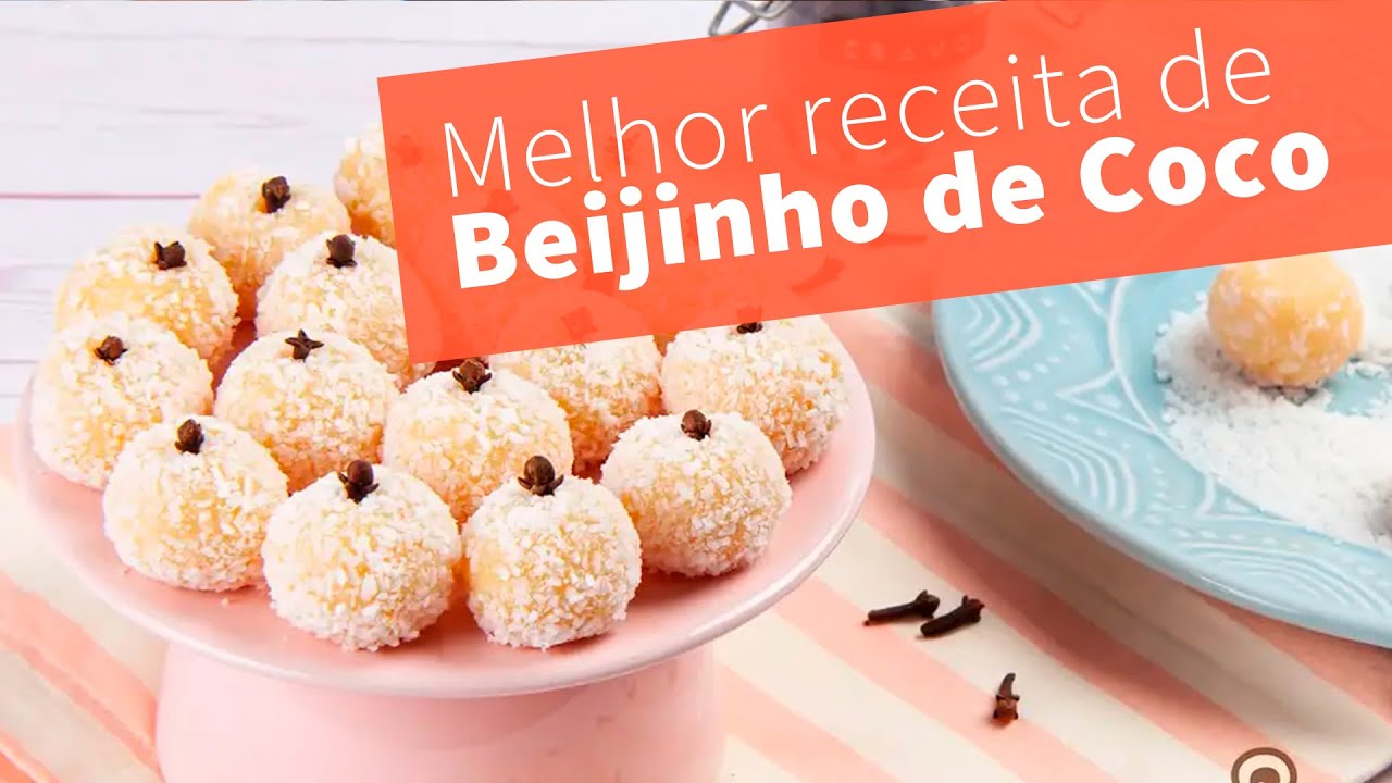 COMO FAZER BEIJINHO DE COCO - receita super fácil e DELICIOSA!