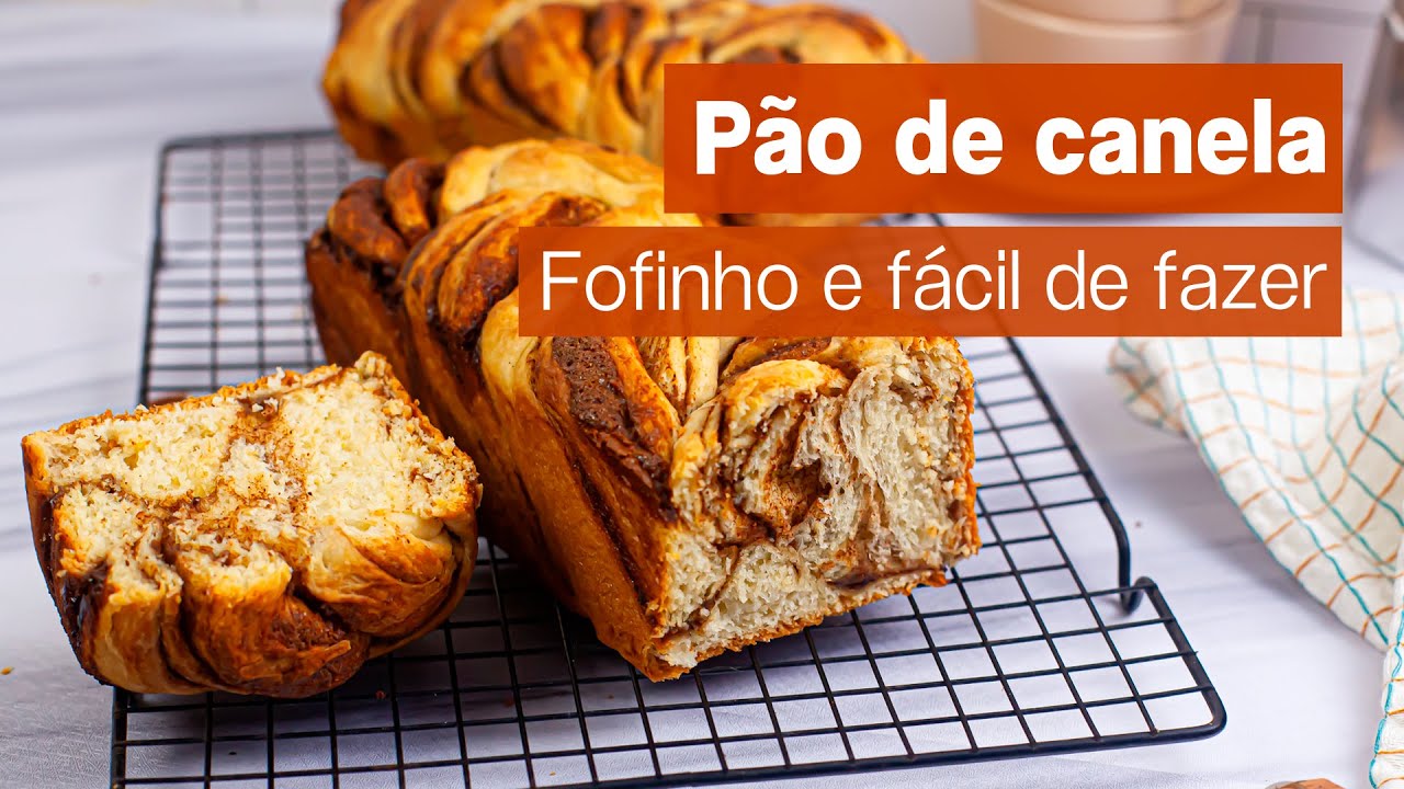 Pão de canela SUPER FOFINHO E FÁCIL DE FAZER!