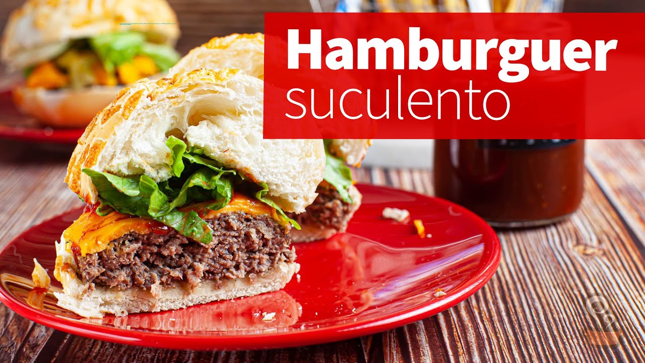 O MELHOR hambúrguer caseiro! Receita MUITO fácil