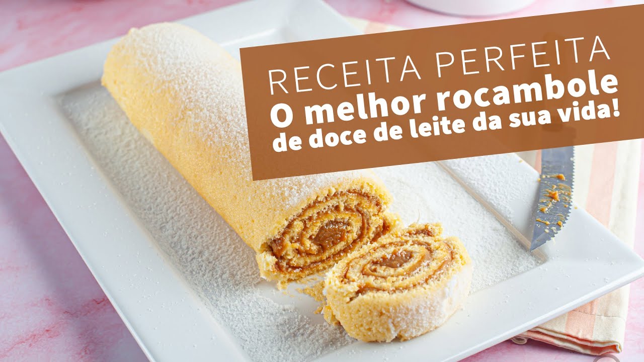 Rocambole FOFINHO recheado com MUITO doce de leite