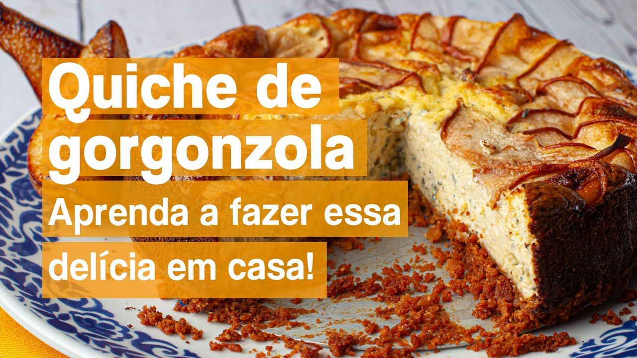 A MELHOR Quiche de gorgonzola com pera que você já experimentou!