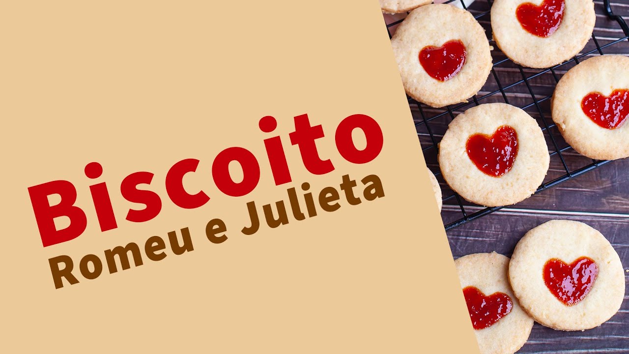 O biscoito mais fofo e gostoso que você já fez! Confira a receita desse biscoito Romeu e Julieta