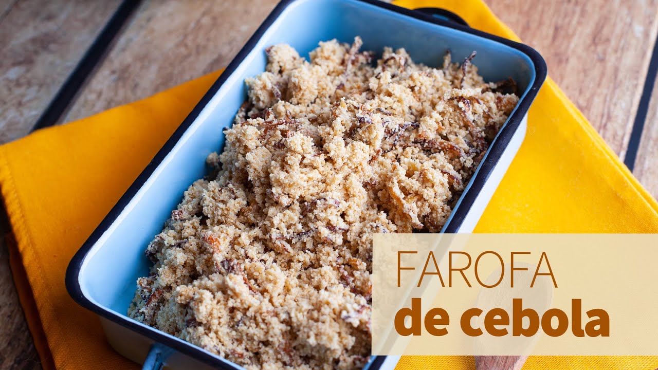 A melhor farofa de cebola! SUPER CROCANTE E MOLHADINHA