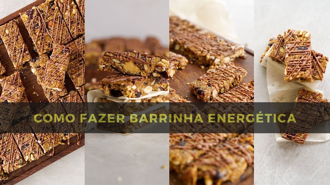 BARRINHAS ENERGÉTICAS DE LARANJA E CRANBERRY (barrinha de cereais)