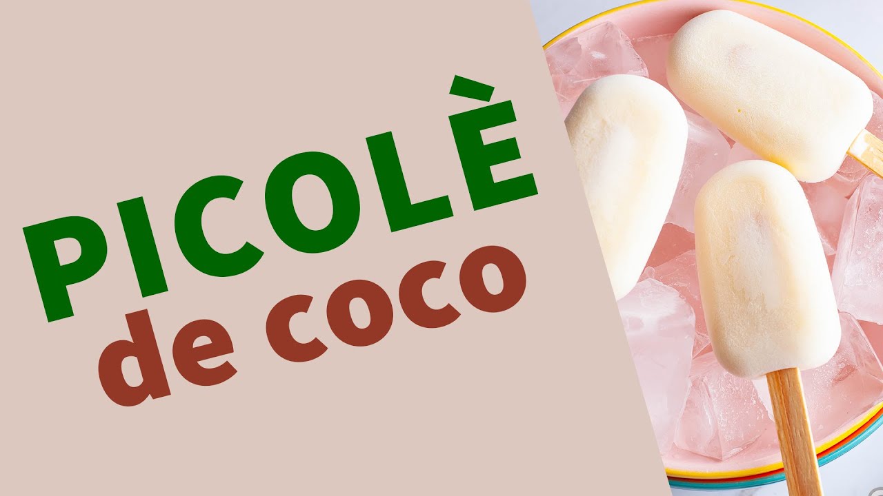 Picolé de coco muito fácil e super cremoso