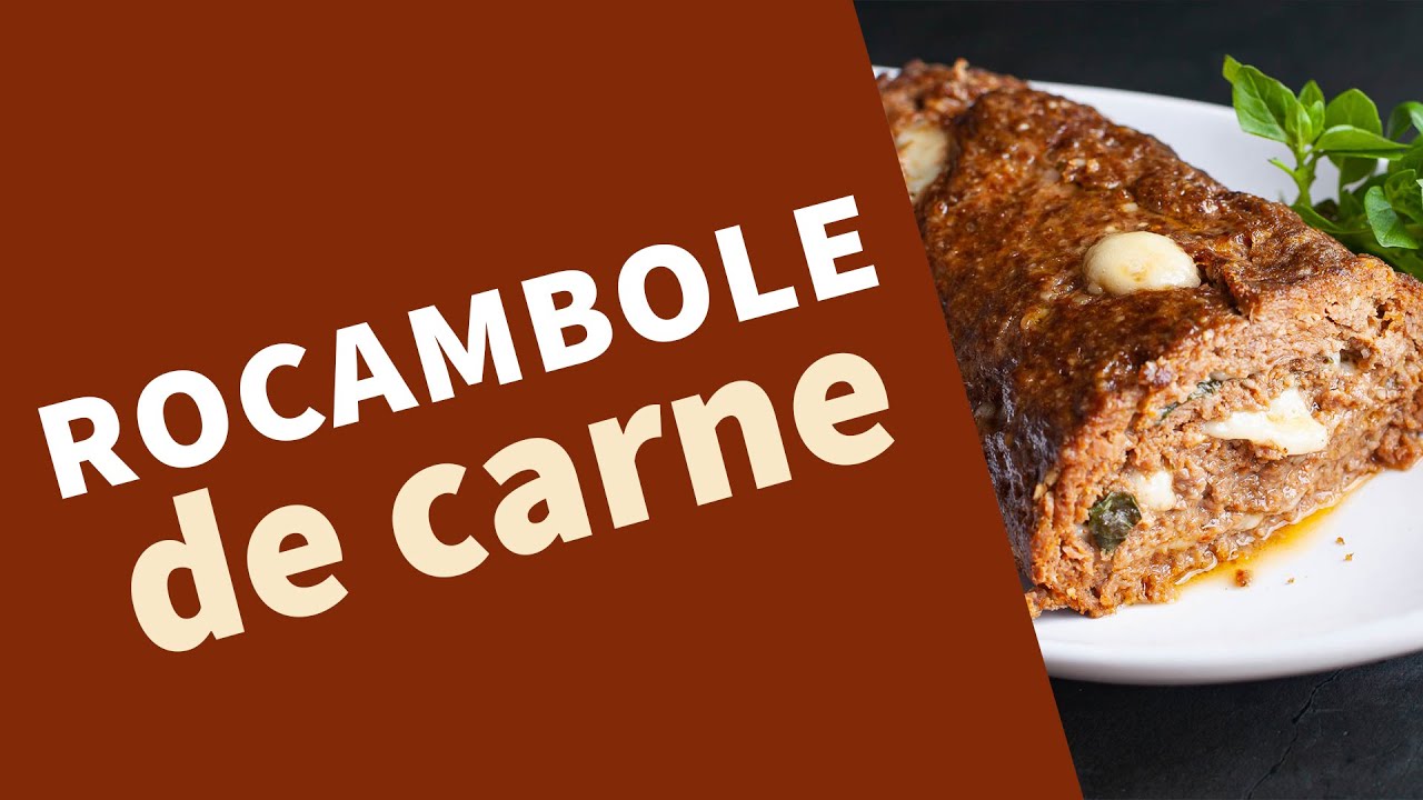 Rocambole de carne moída - muito fácil de fazer
