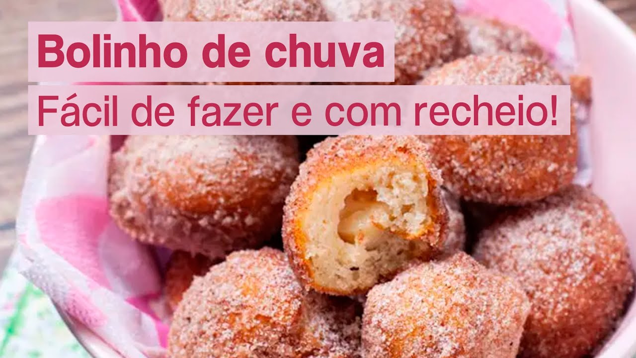 Como fazer o BOLINHO DE CHUVA PERFEITO! Aprenda a fazer recheada!