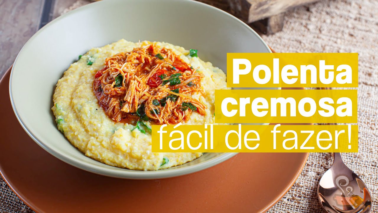 Polenta SUPER CREMOSA e muito fácil de fazer!