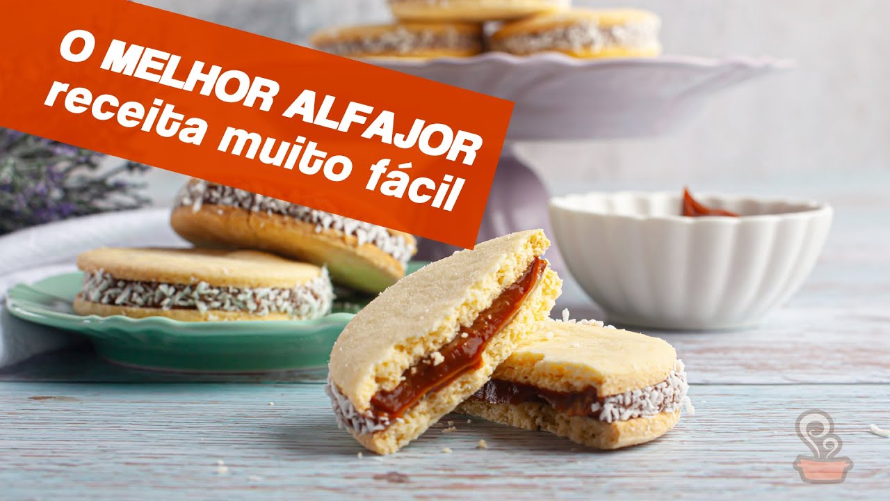 A MELHOR receita de ALFAJOR que você já testou! Muito FÁCIL de fazer!