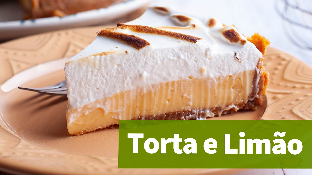 Torta de limão PERFEITA E MUITO FÁCIL DE FAZER!