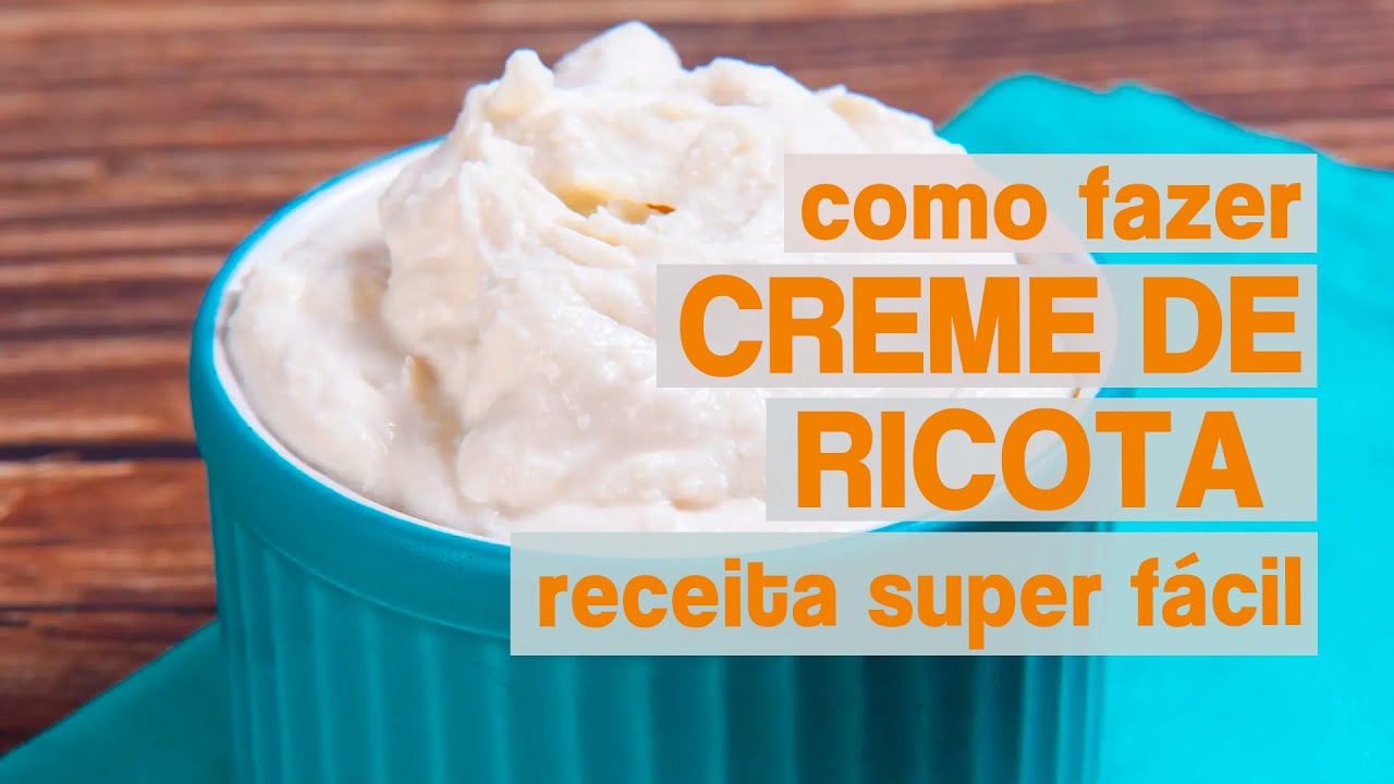 Aprenda COMO FAZER CREME DE RICOTA CASEIRO - fácil e super econômico