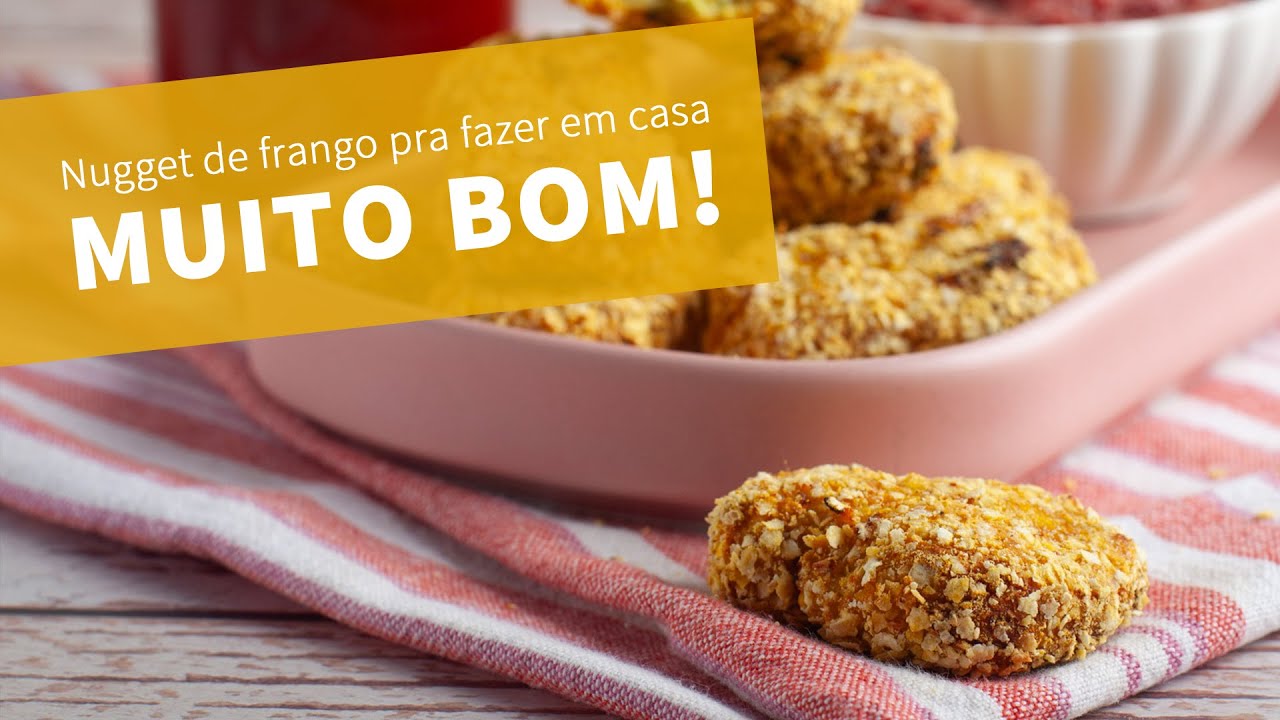 O melhor nugget caseiro!! SAUDÁVEL, FÁCIL DE FAZER E SUPER CROCANTE!