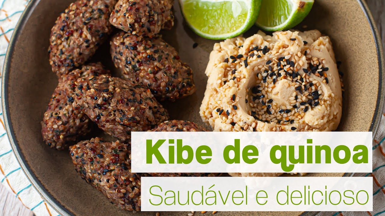 Kibe caseiro feito com quinoa - SEM GLÚTEN E SAUDÁVEL