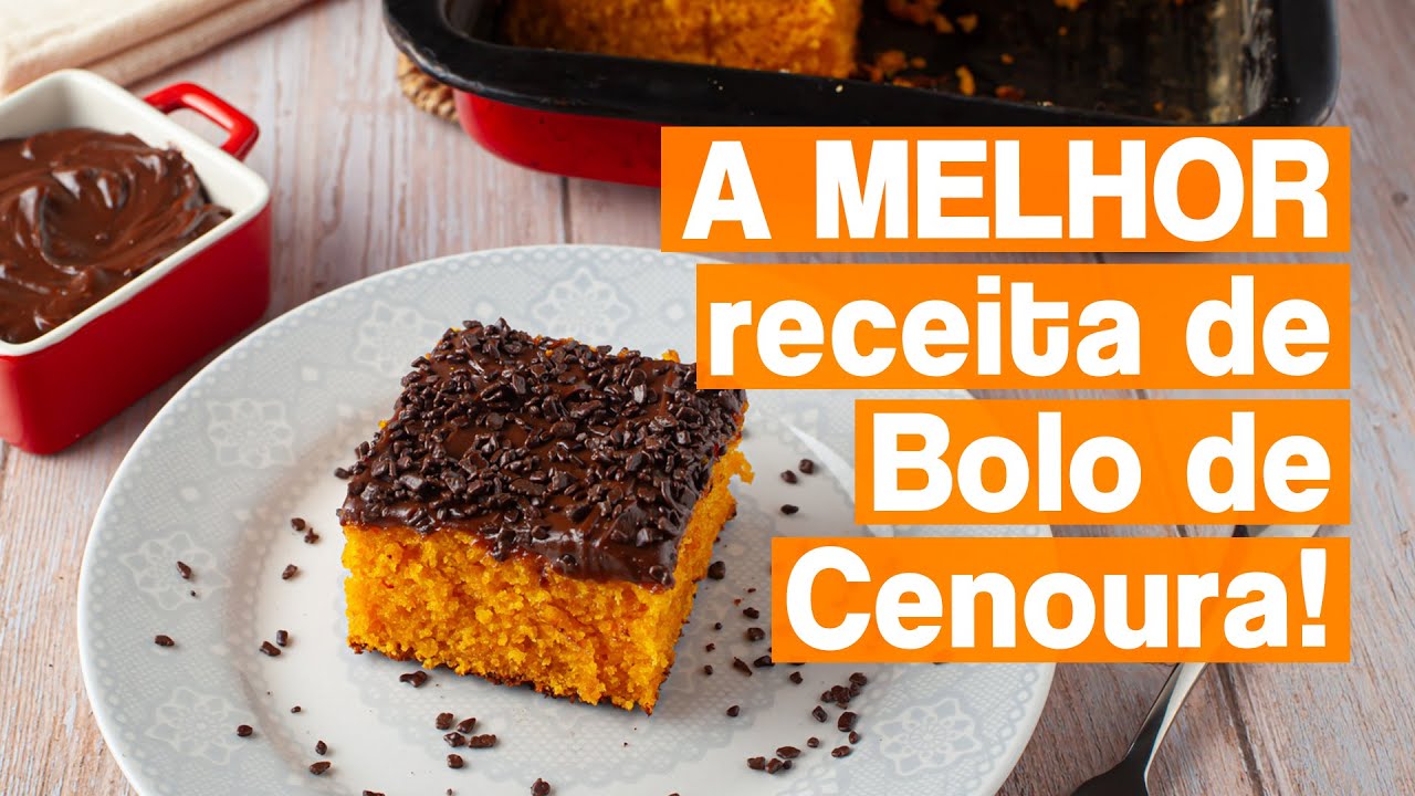 Bolo de cenoura PERFEITO E SUPER FOFINHO! A melhor receita que você já fez!