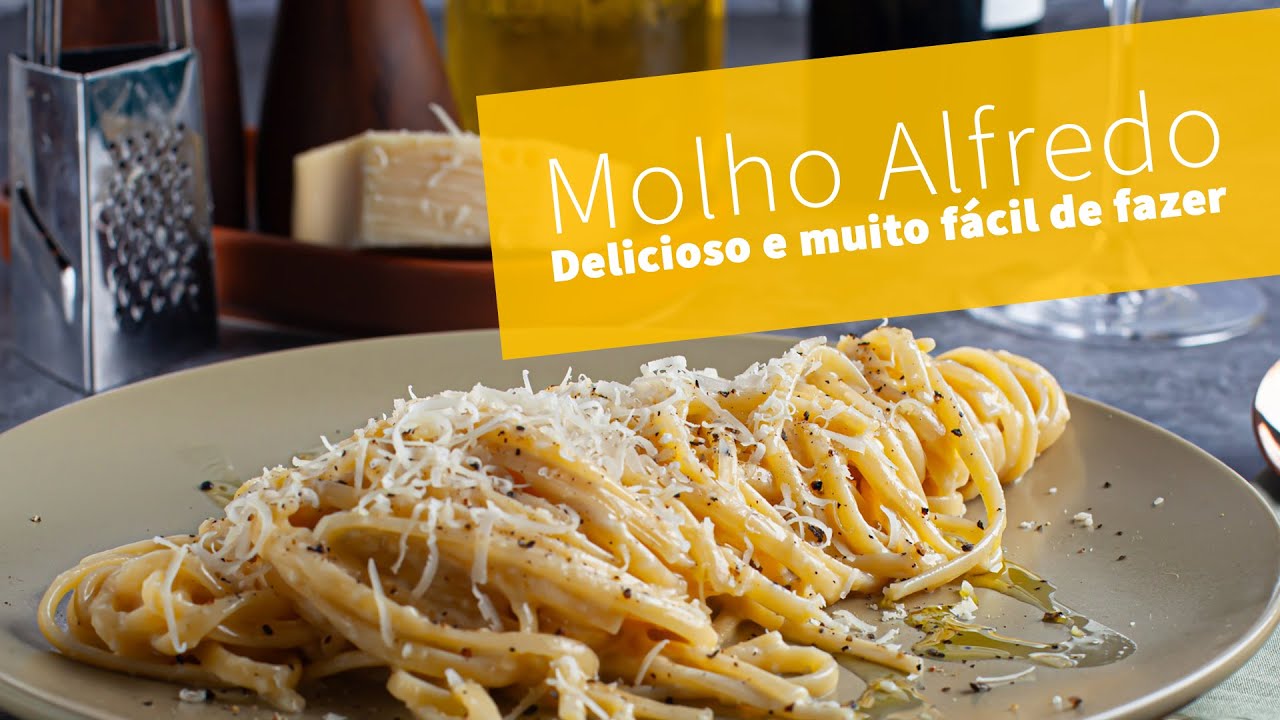 O MELHOR molho alfredo que você já comeu! Deliciosamente amanteigado e com MUITO QUEIJO
