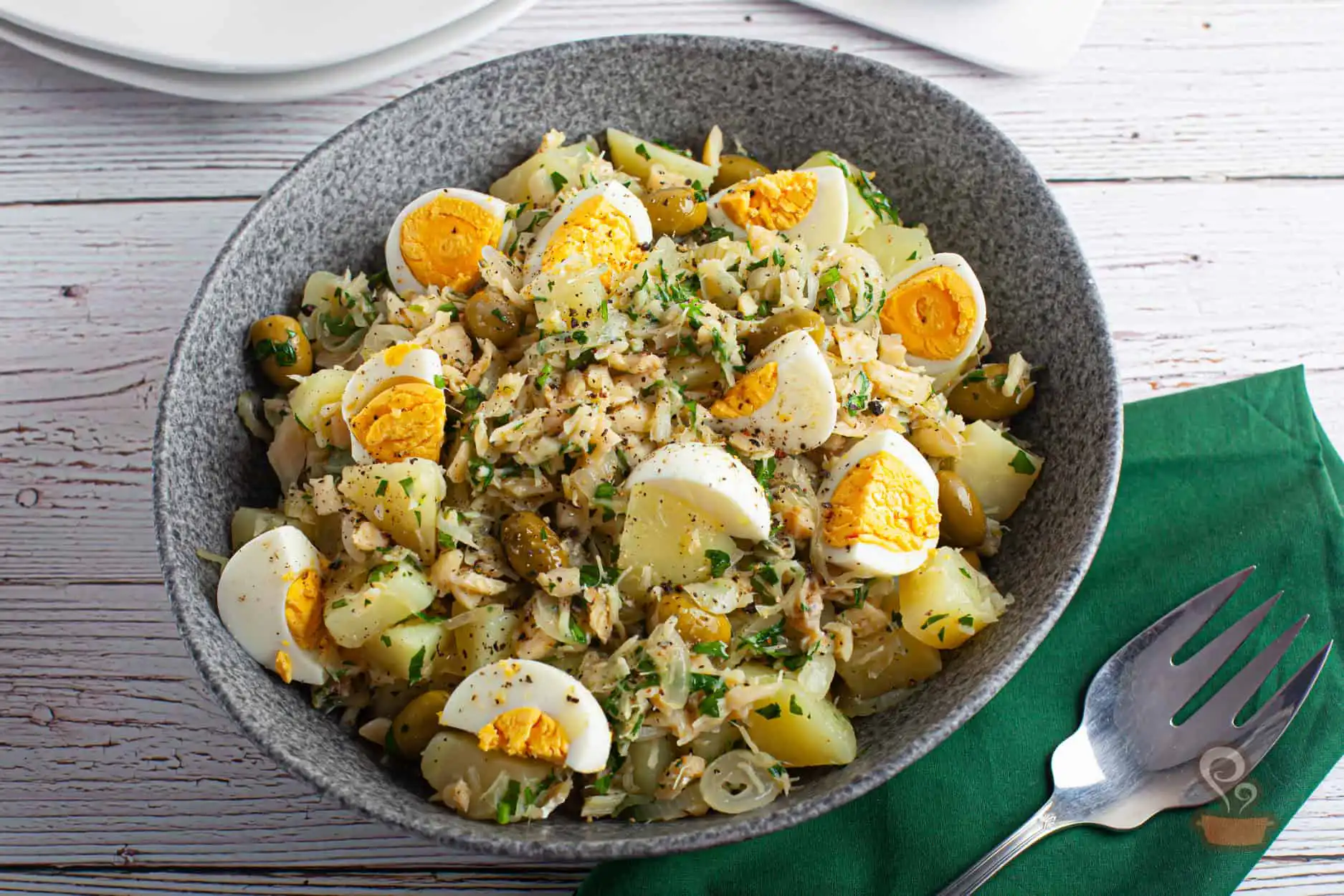 Salada de bacalhau simples