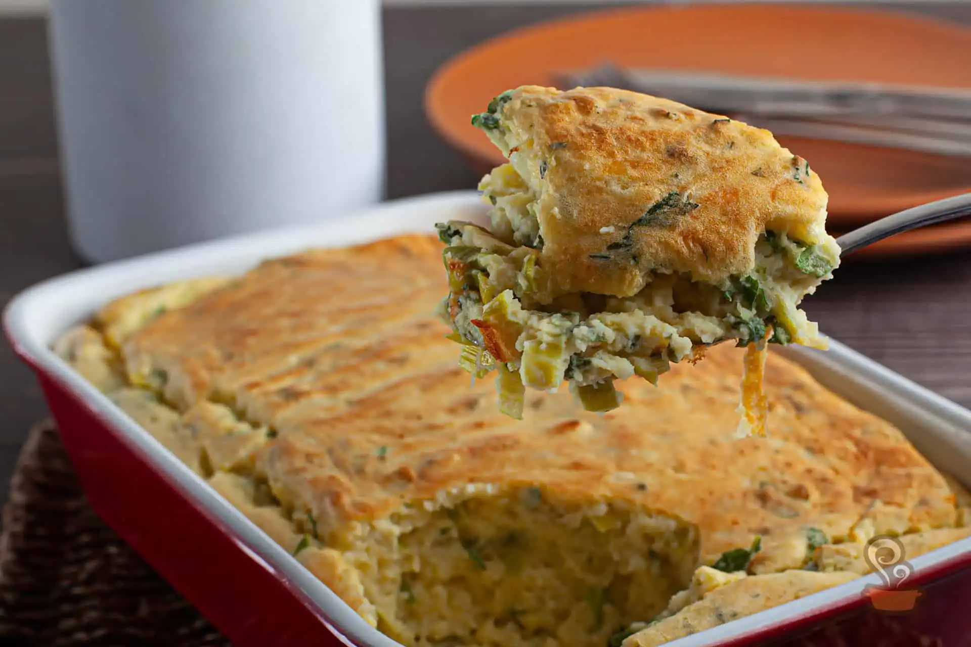 Suflê de batata com queijo