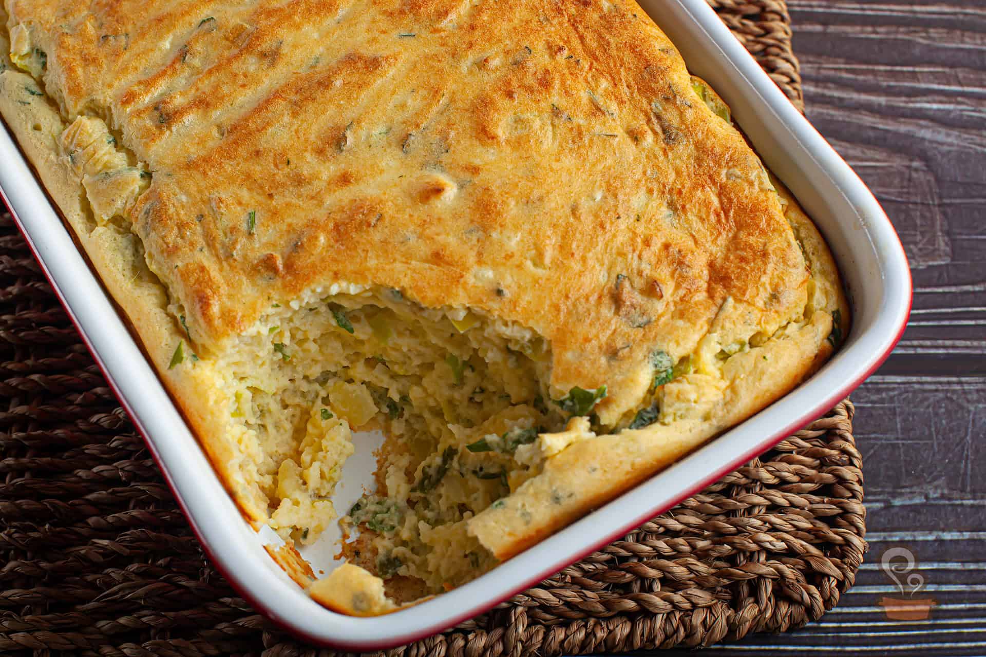 Suflê de batata com queijo