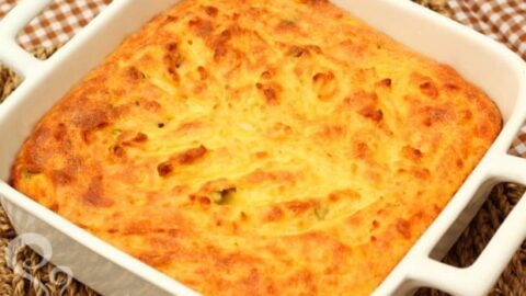 Suflê de batata com queijo