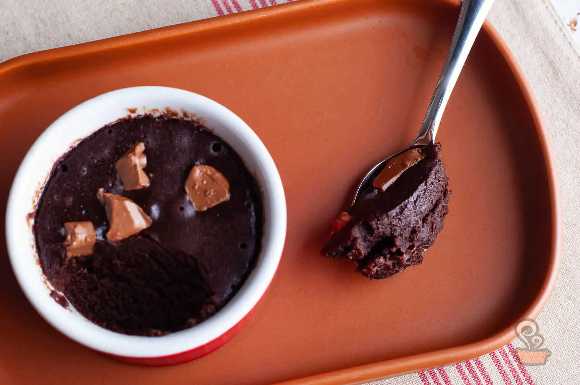 Mini brownie de microondas