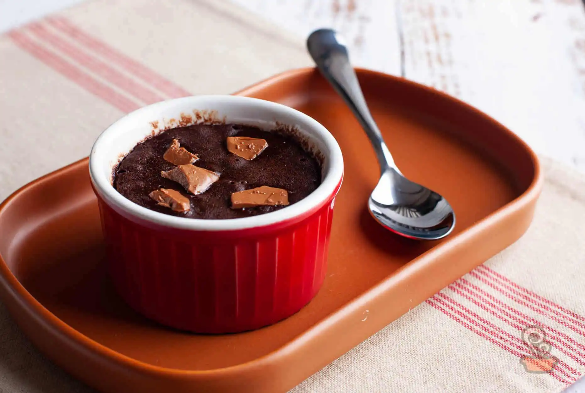 Mini brownie de microondas