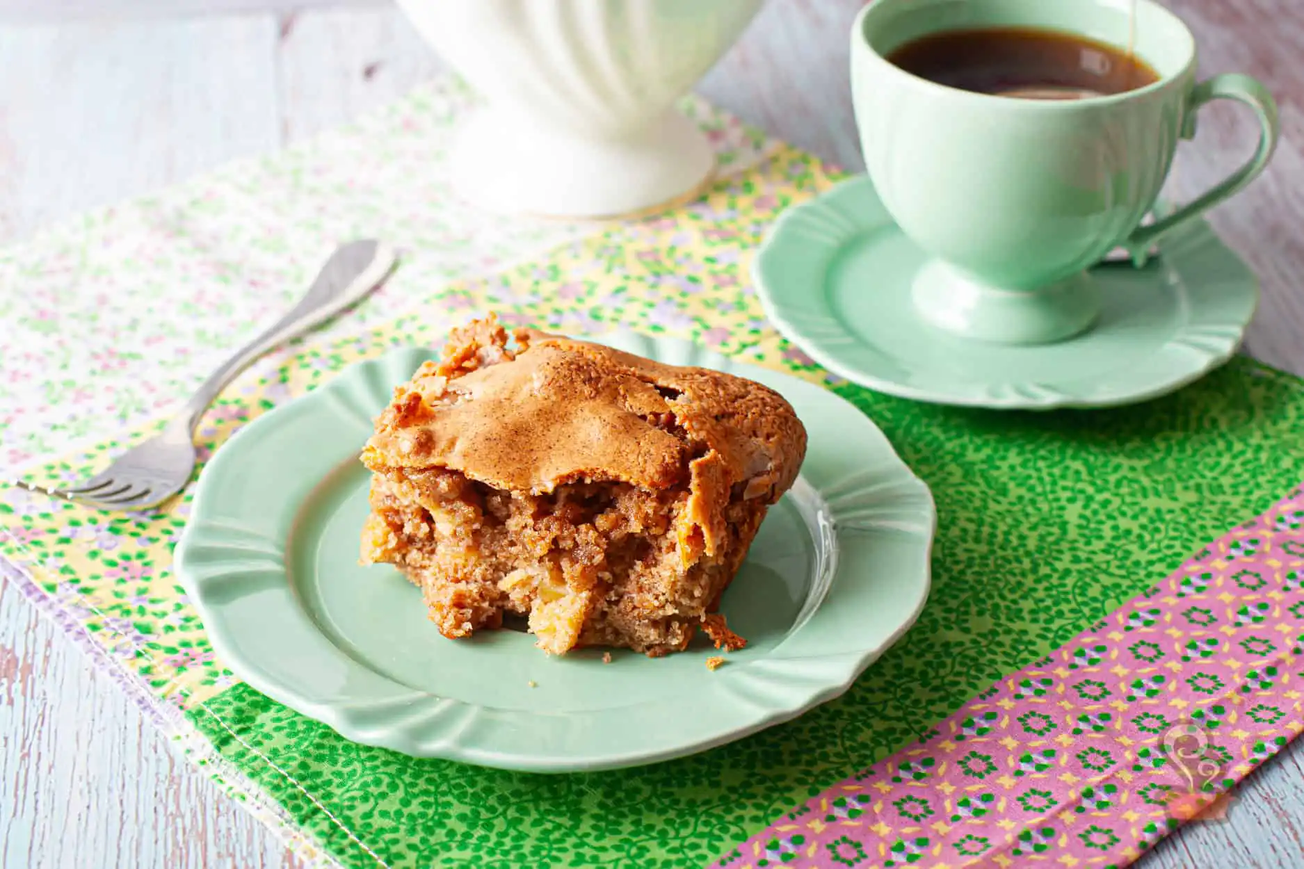 Torta de maçã com casquinha crocante