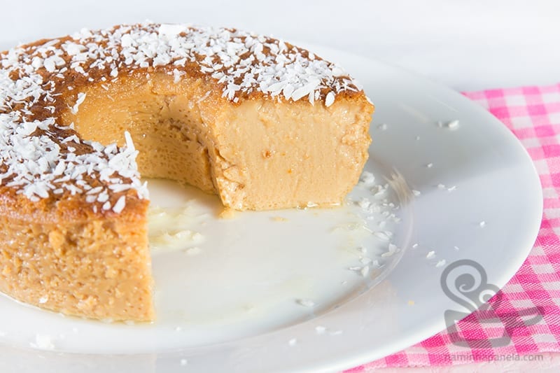 pudim de doce de leite c/ 3 ingredientes