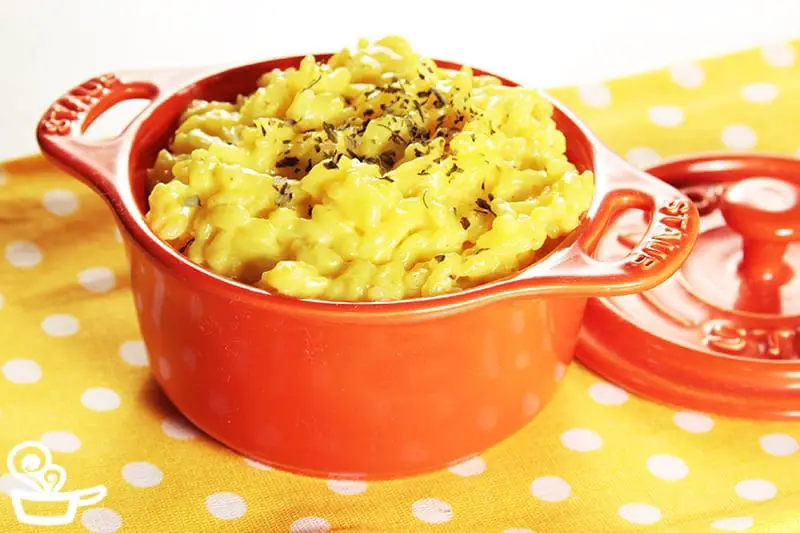 Risoto de açafrão e gouda