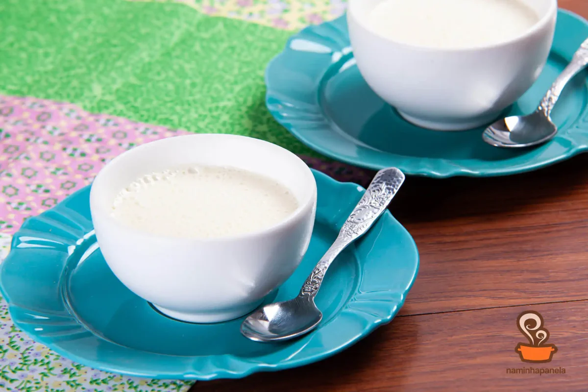 Mousse cremoso de coco - naminhapanela.com