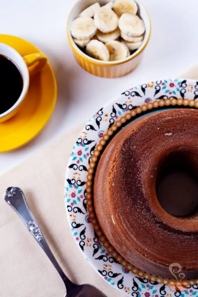 Bolo de banana sem glúten