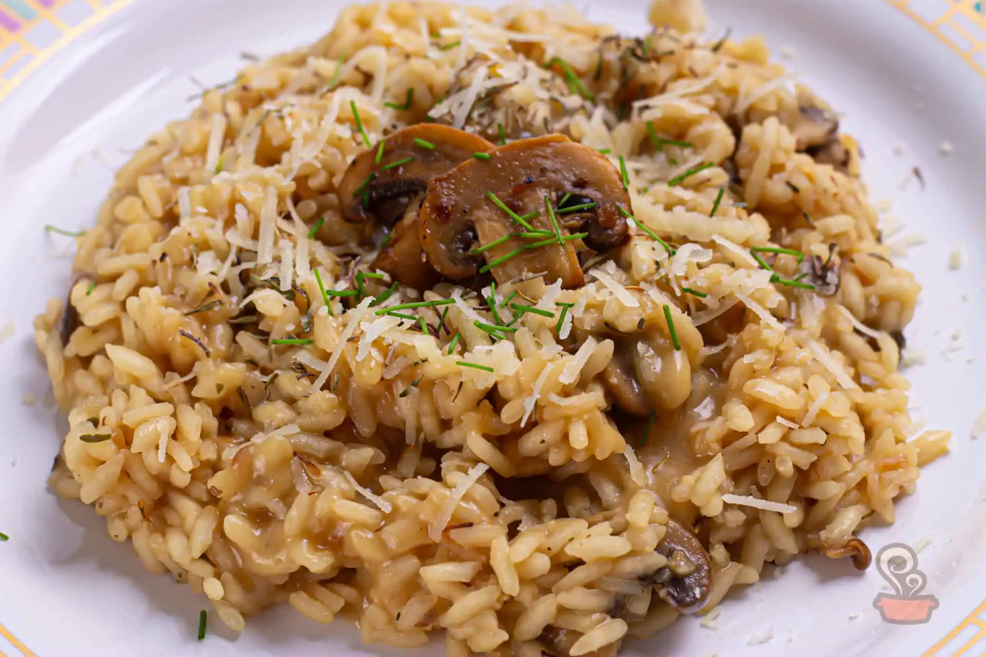 Risoto de cogumelo paris