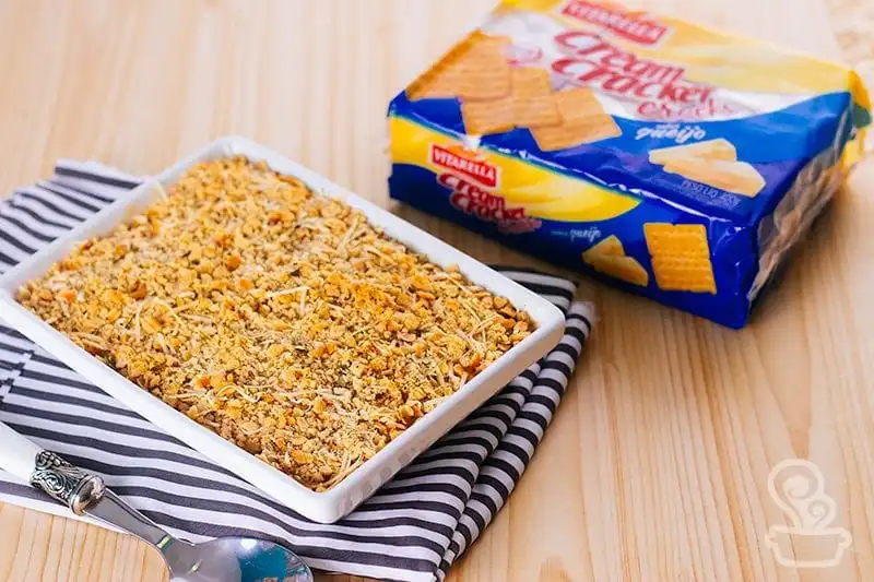 Gratinado de frango com crocante