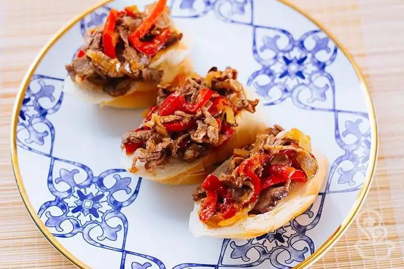 Antepasto de rosbife