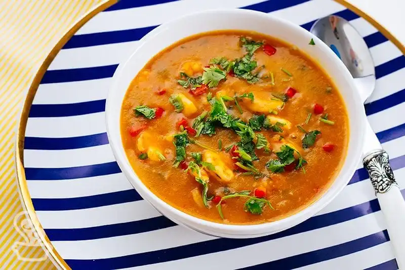 Bobó de camarão de batata baroa