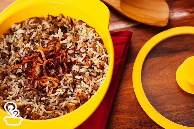 arroz de lentilha