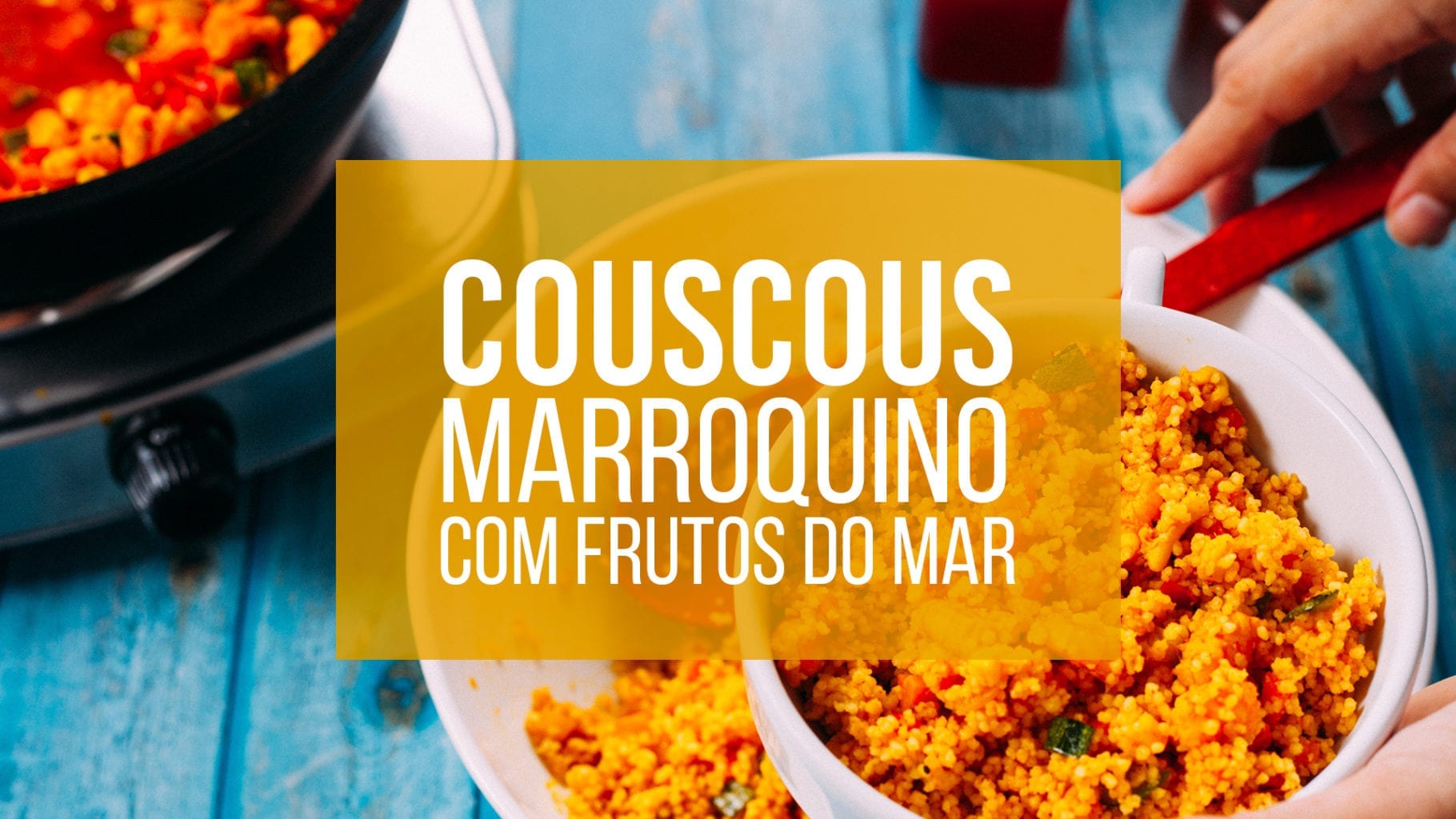 Couscous marroquino com frutos do mar