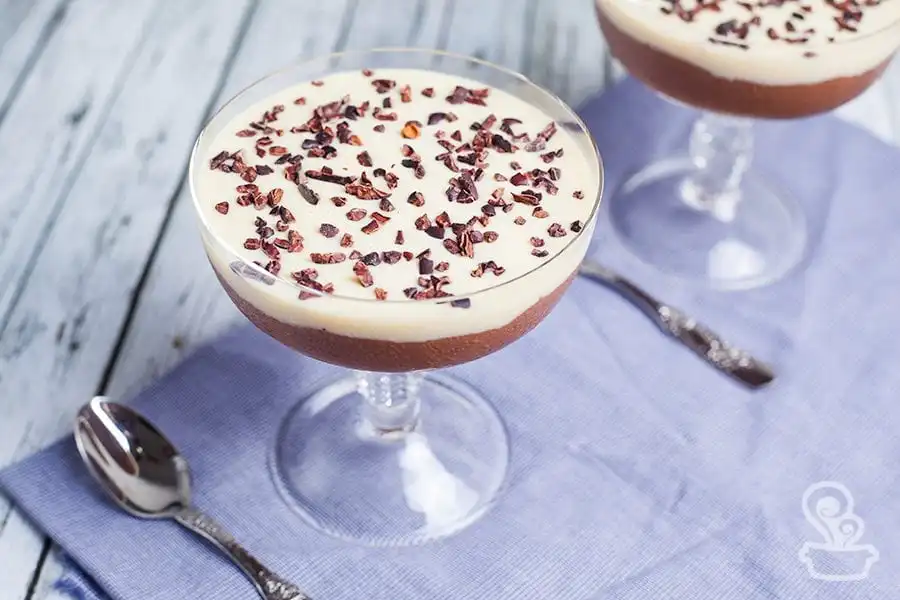 Creme de dois chocolates