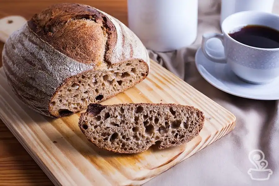Pão rústico integral