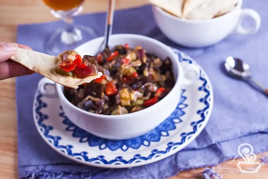 Antepasto de abobrinha e berinjela