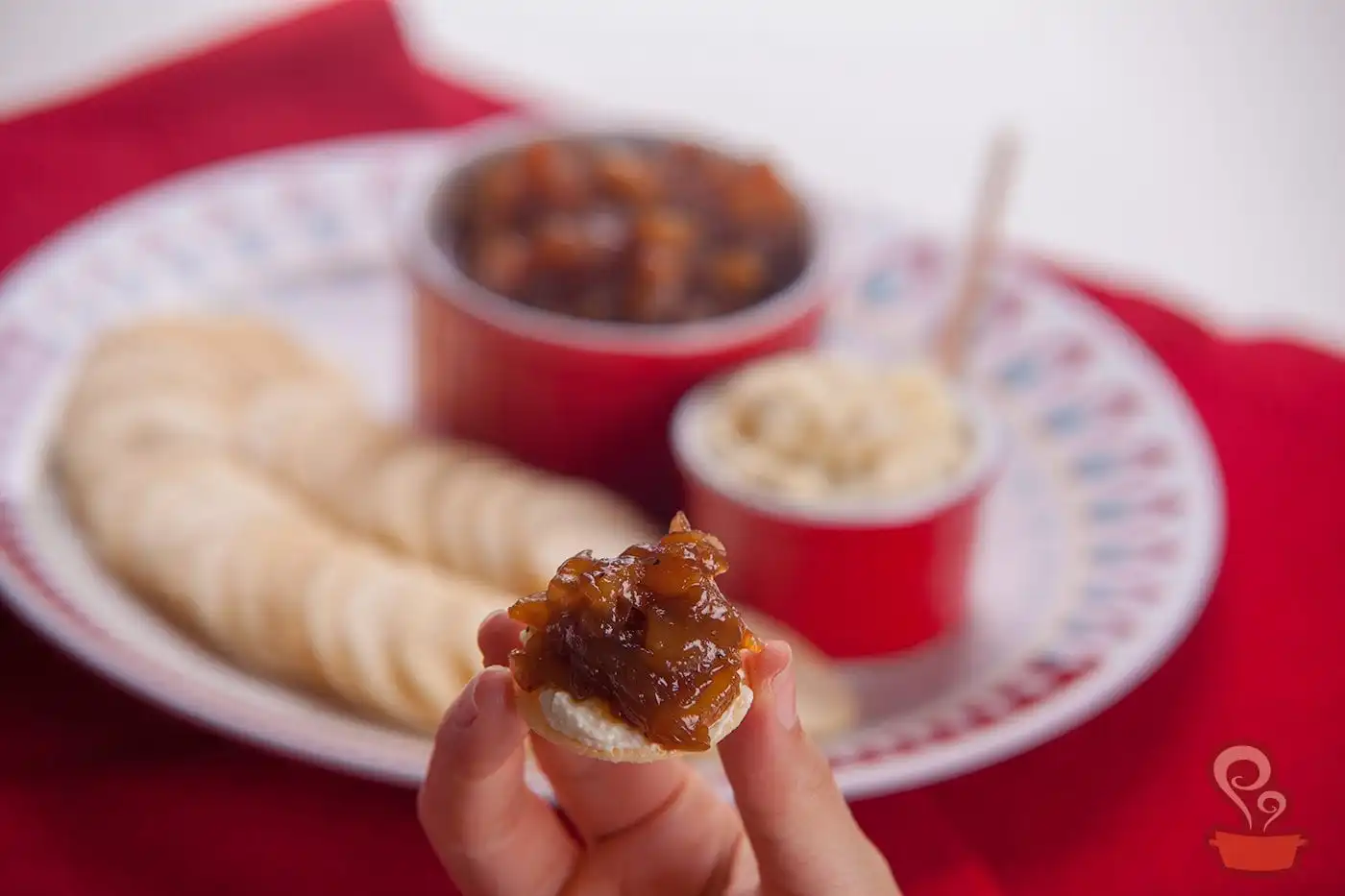 Geleia de pera com cebola caramelizada