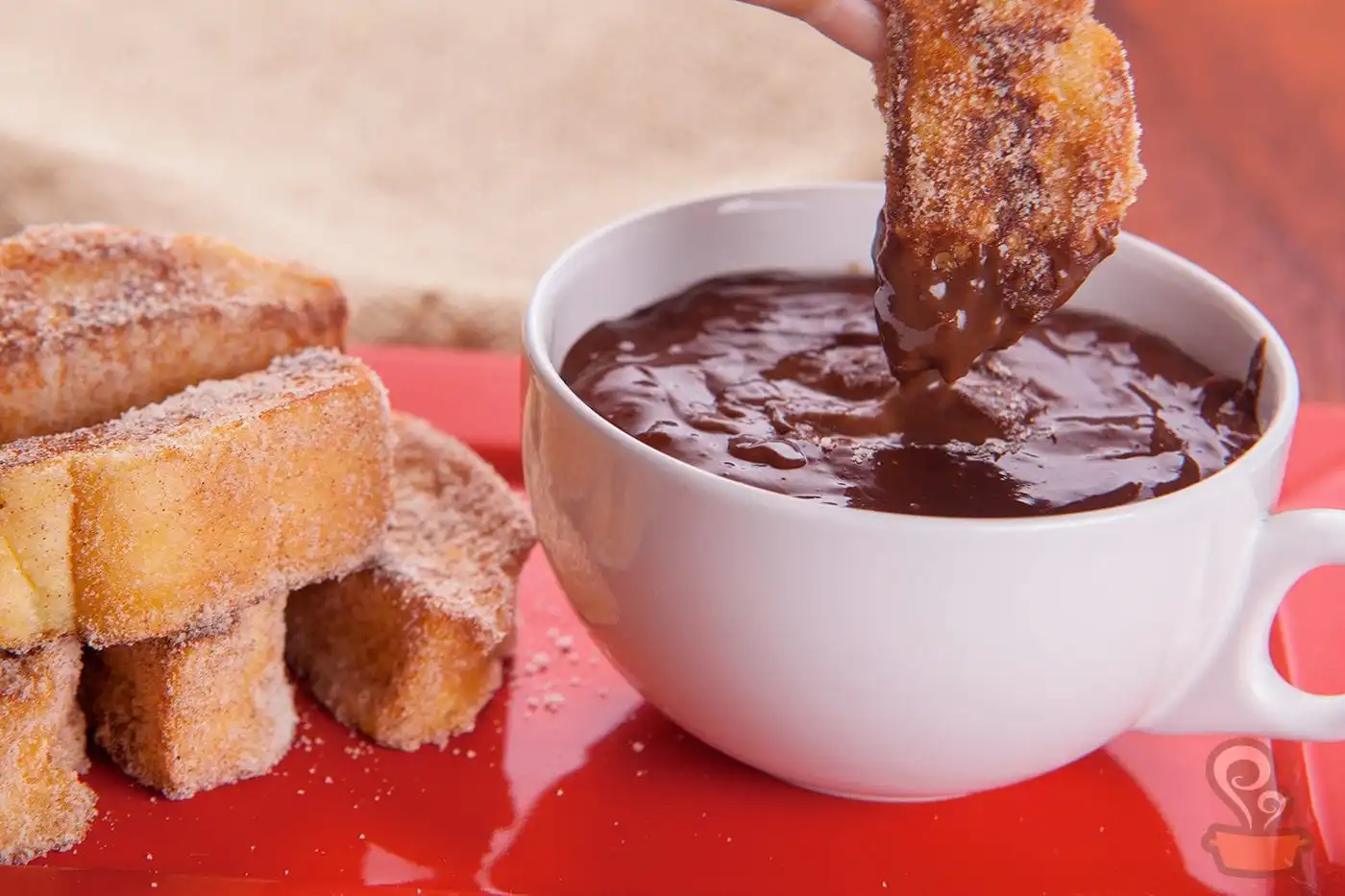 Rabanada com ganache