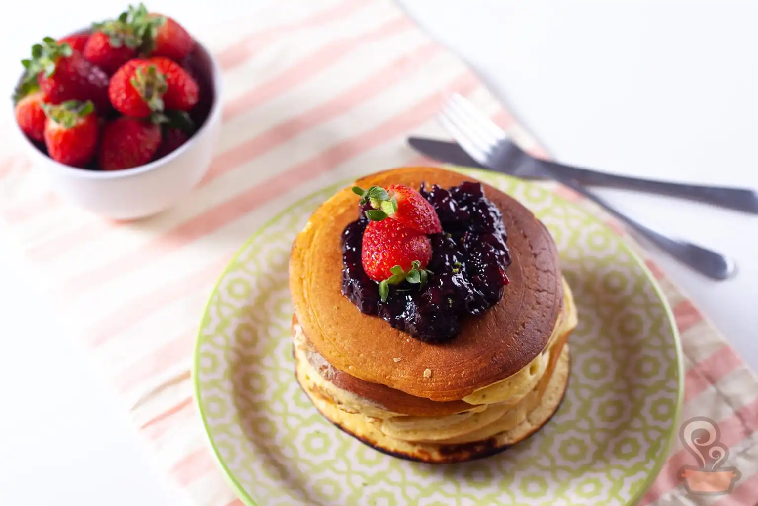 Panqueca americana de limão