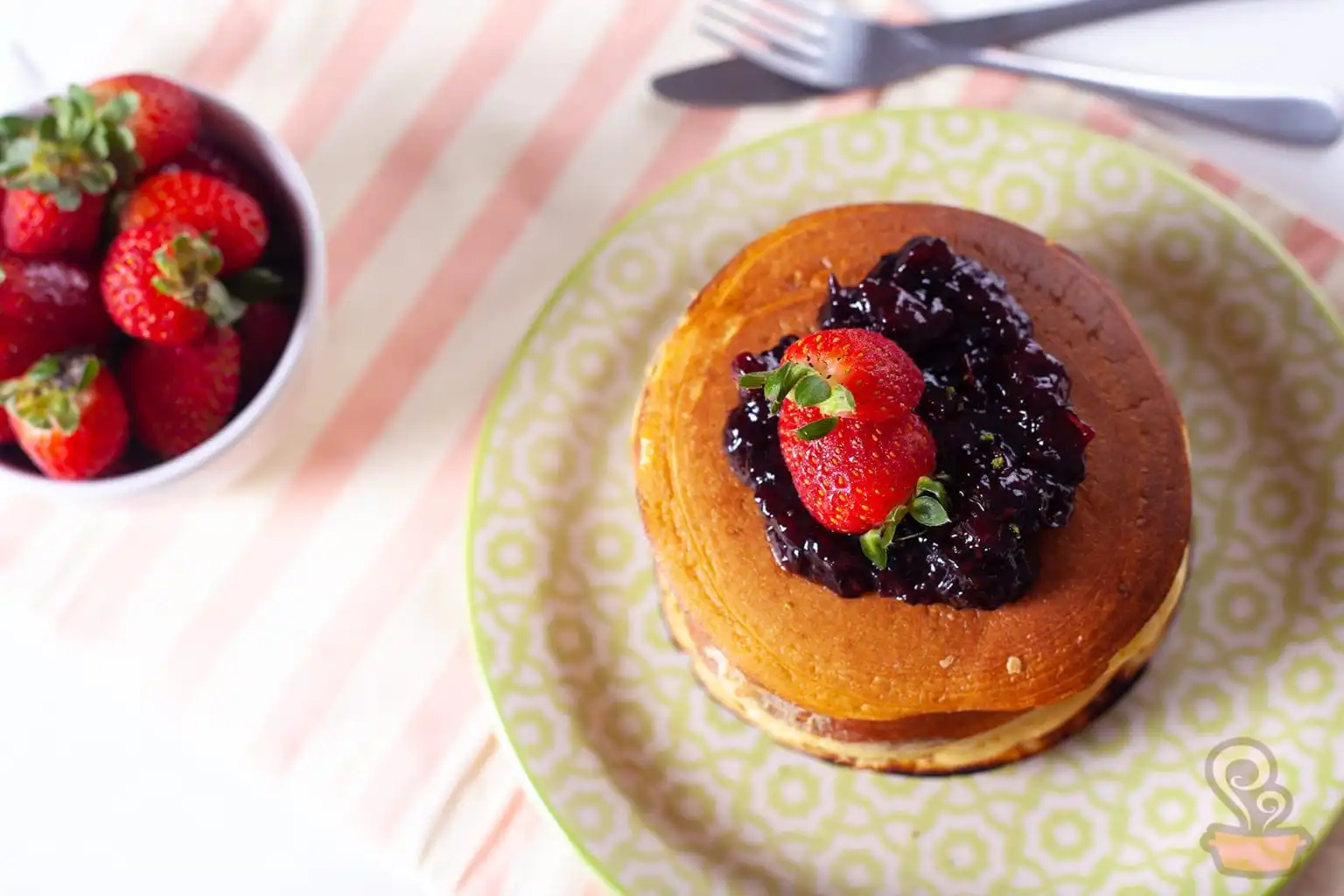 panqueca americana de limão