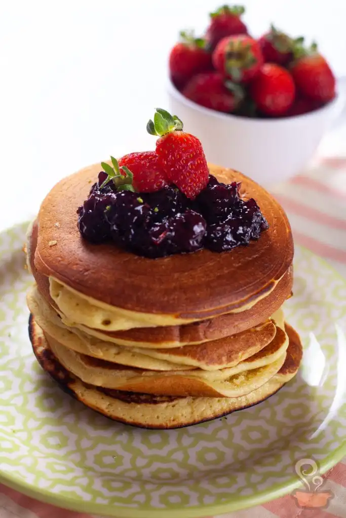 Panqueca americana de limão