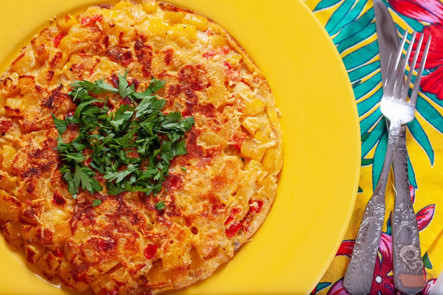 tortilla espanhola de batata