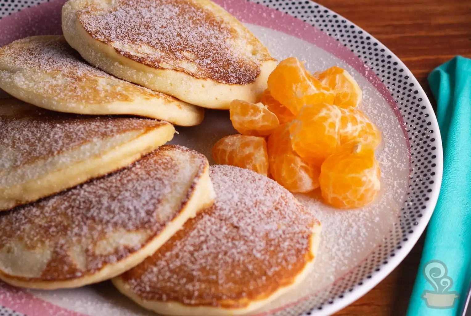 Panqueca americana de tangerina